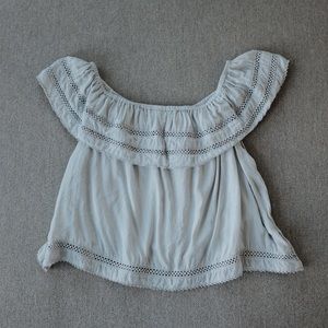 Aritzia | Wilfred Hollande Off Shoulder Top - Med